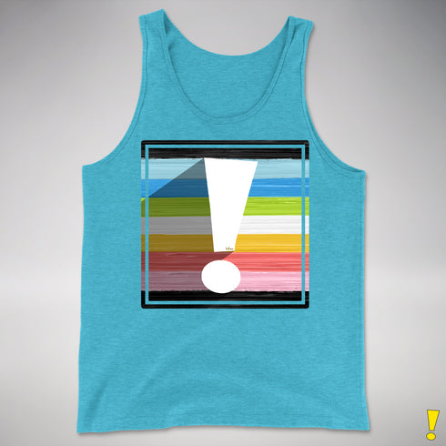 Queer Pride Flag Exclamation Point Premium Tank Top